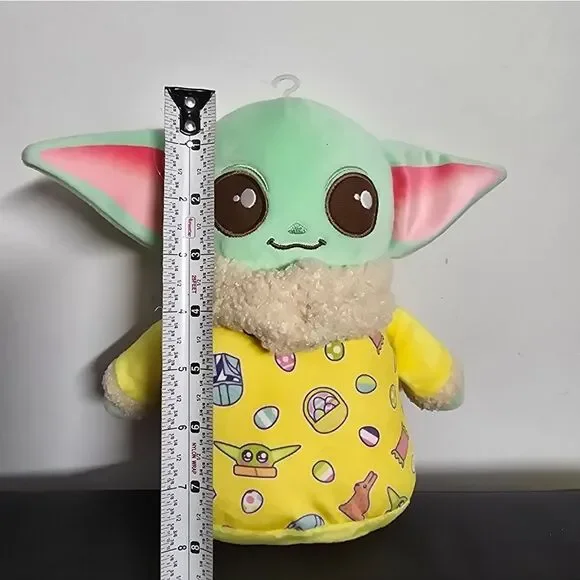 NWT Star Wars The Mandalorian Grogu Baby Yoda Plush 8" Soft toy in Easter outfit - Picture 3 of 5